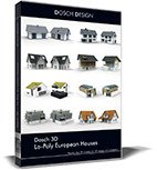 DOSCH 3D: Lo-Poly European Houses